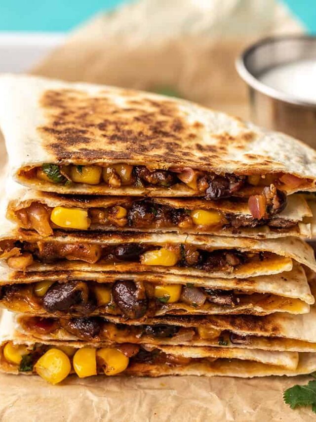 Healthy Black Bean Quesadilla Recipe